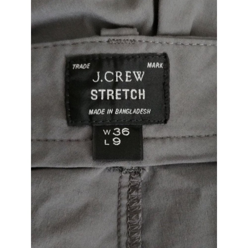 J.CREW Stretch 9" Mens Chino Shorts Size 36 Dark Grey - Picture 6 of 6